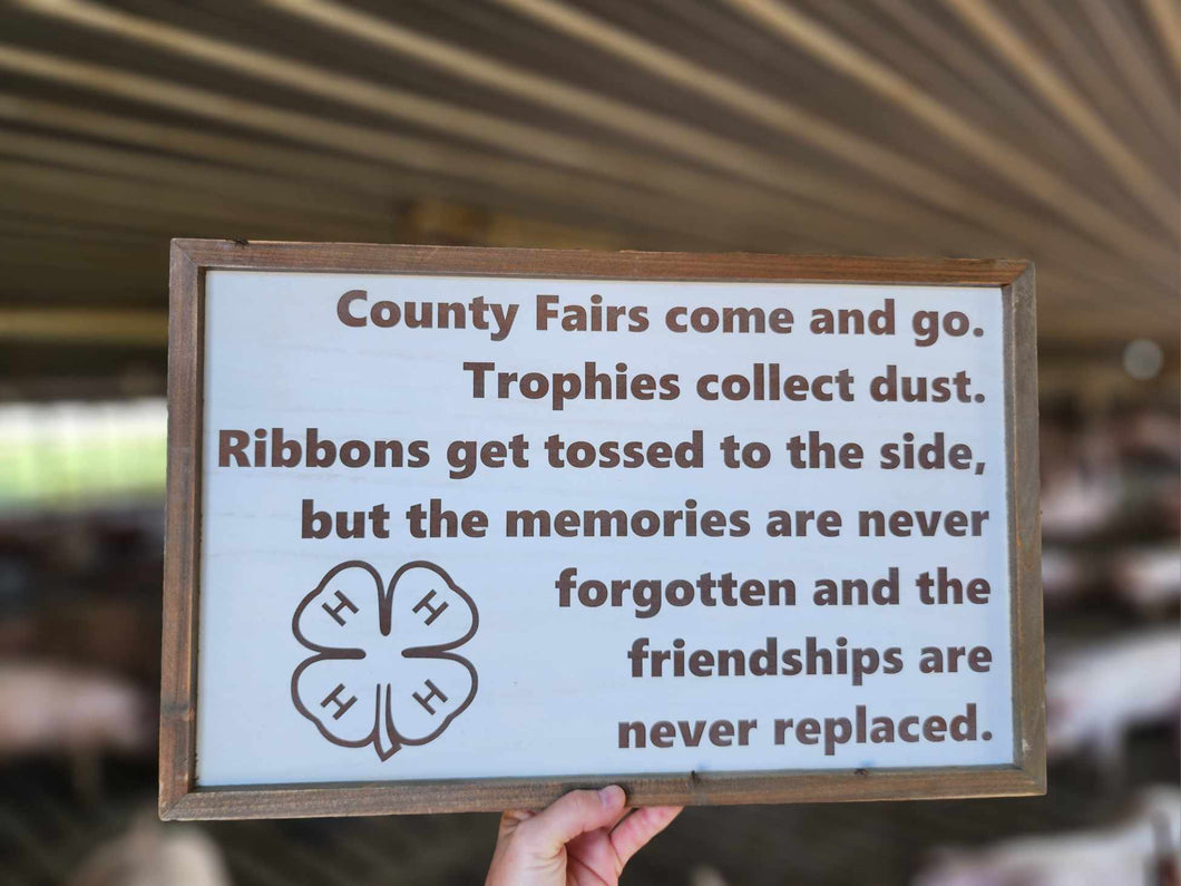 County Fairs come and go...